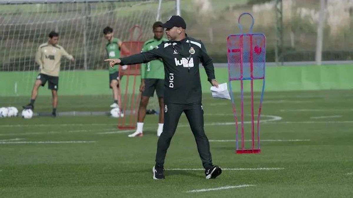 José Alberto durante un entrenamiento.