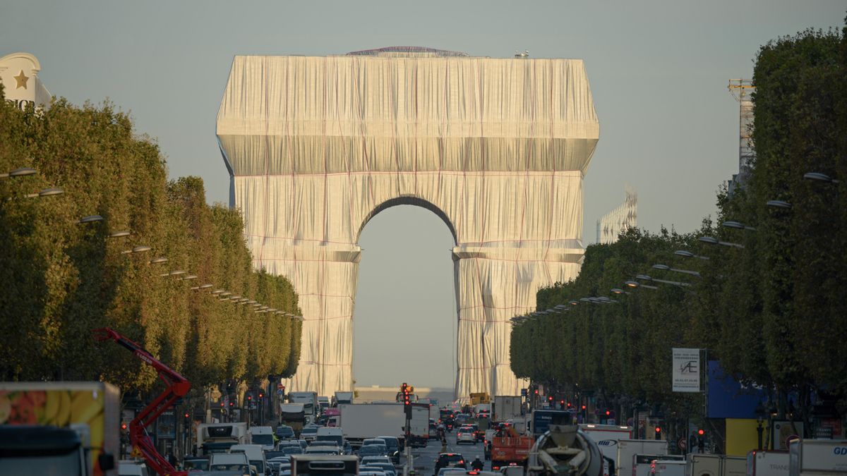 Un Arco del Triunfo que había que empaquetar