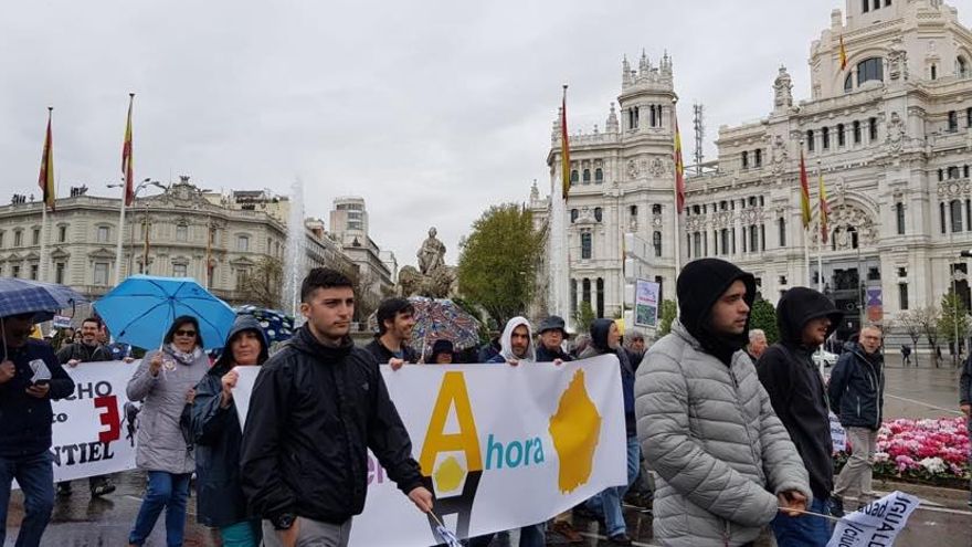 Cuenca Ahora o Paisanos de Sancho participaron en una gran manifestación en Madrid en 2019
