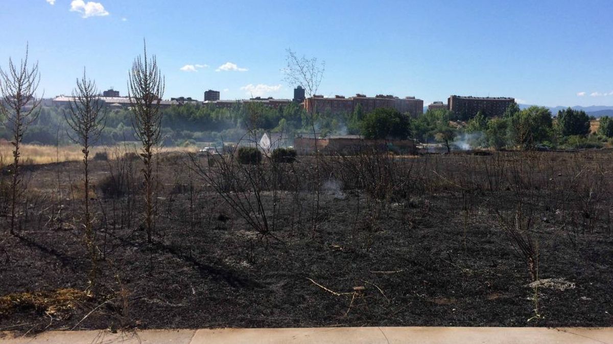 Dos detenidos 'in fraganti' como presuntos autores de unos incendios originados en Ponferrada