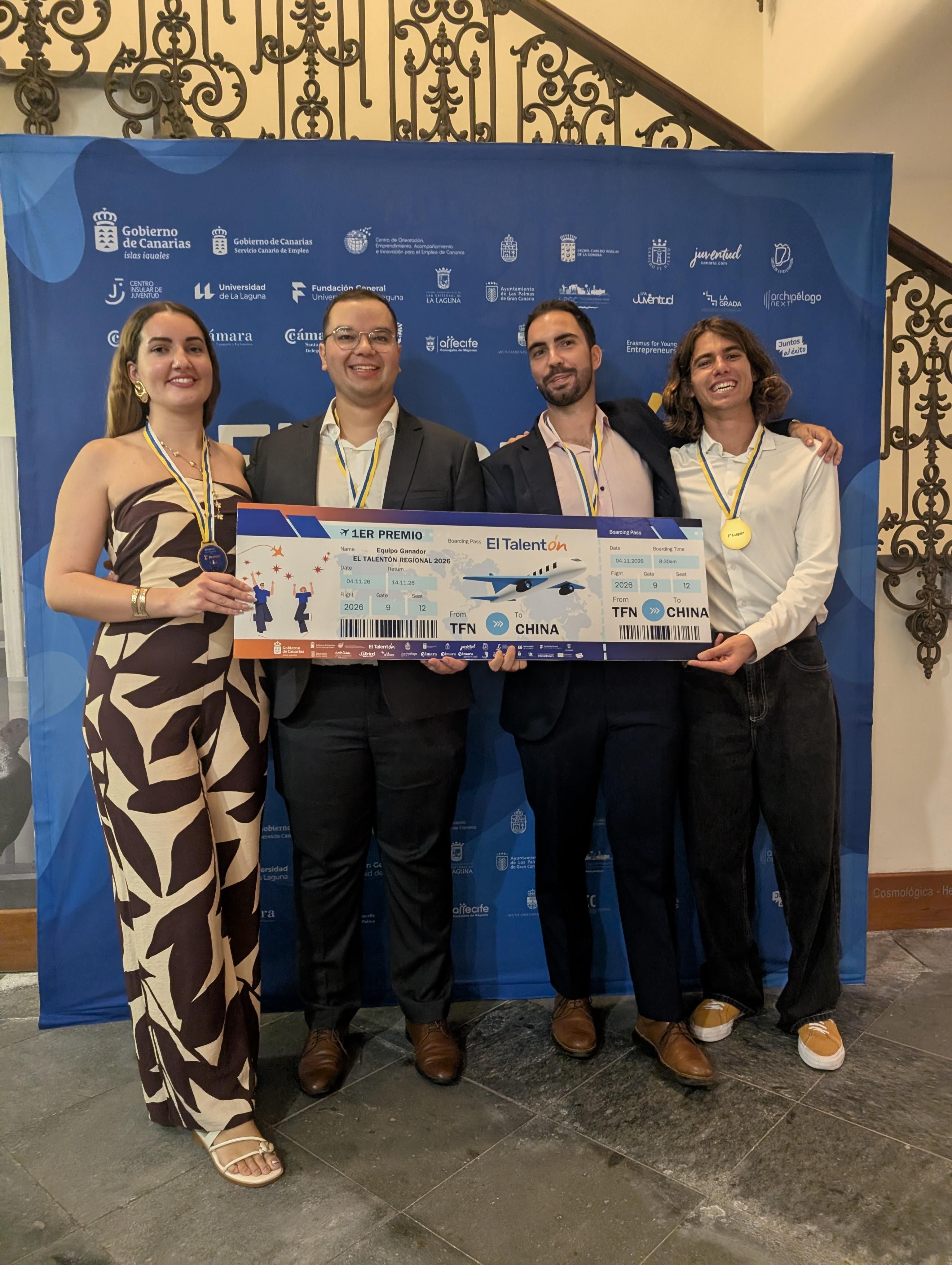Grupo ganador de 'El Talentón'. JOSÉ F. AROZENA