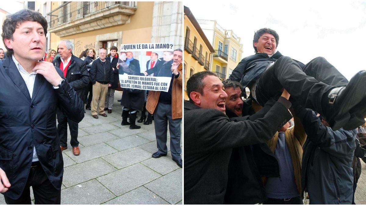 Indignación y euforia tras la moción de censura de Folgueral en Ponferrada, con el apoyo de Ismael Álvarez, el 8M de 2013.