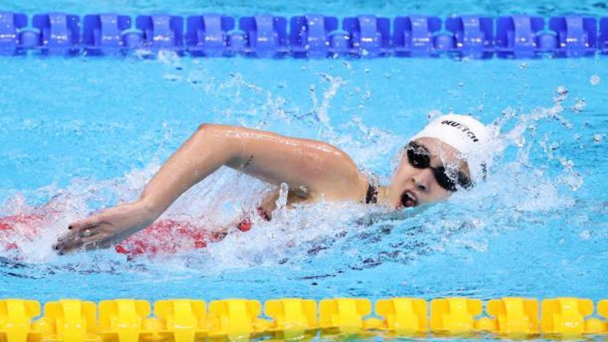 La nadadora Delfina Pignatiello fue octava en los 1500 metros en su debut en los Juegos Olímpicos