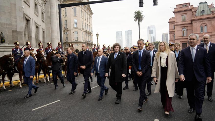 Milei reunió a su Gabinete y buscó mostrar unidad política en el Tedeum