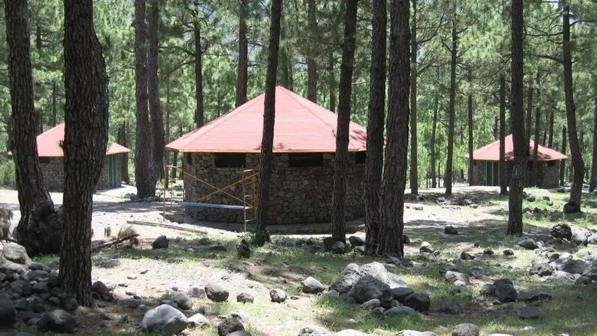 Campamento-Aula de La Naturaleza El Riachuelo del Parque Nacional de La Caldera de Taburiente. Parque Nacional de La Caldera