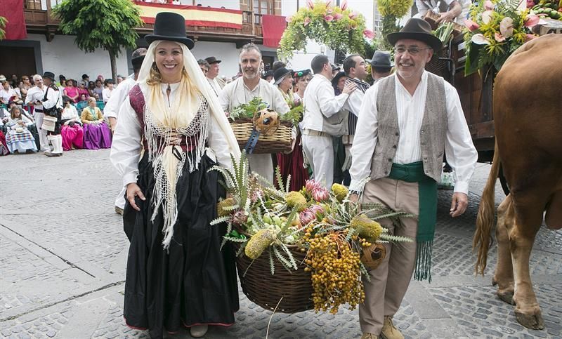 Romería-Ofrenda a la Patrona de la Diócesis de Canarias .-EFE/ QUIQUE CURBELO