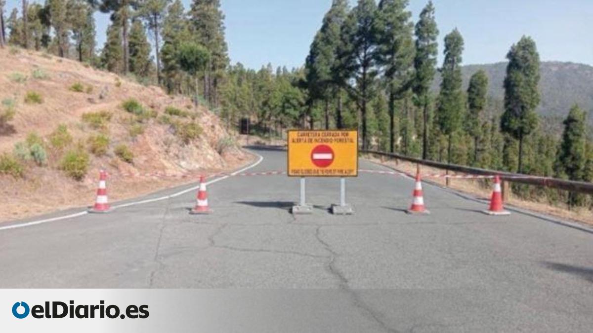 Cierre de la carretera de Tamadaba para evitar grandes concentraciones de personas ante el eclipse solar