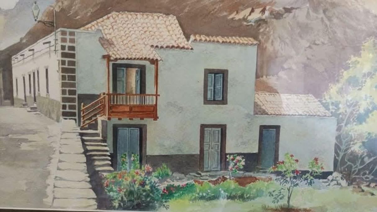 Recreación de la Casa de Florita, la casona histórica derruida en Mogán