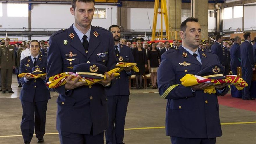 GALERÍA | Las imágenes del funeral de los cuatro militares fallecidos en el accidente del helicóptero del SAR