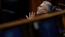 El ministro Marlaska en el pleno del miércoles.
