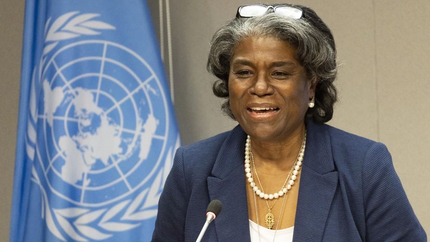 Imagen de archivo de la embajadora estadounidense, Linda Thomas-Greenfield. EFE/EPA/JUSTIN LANE
