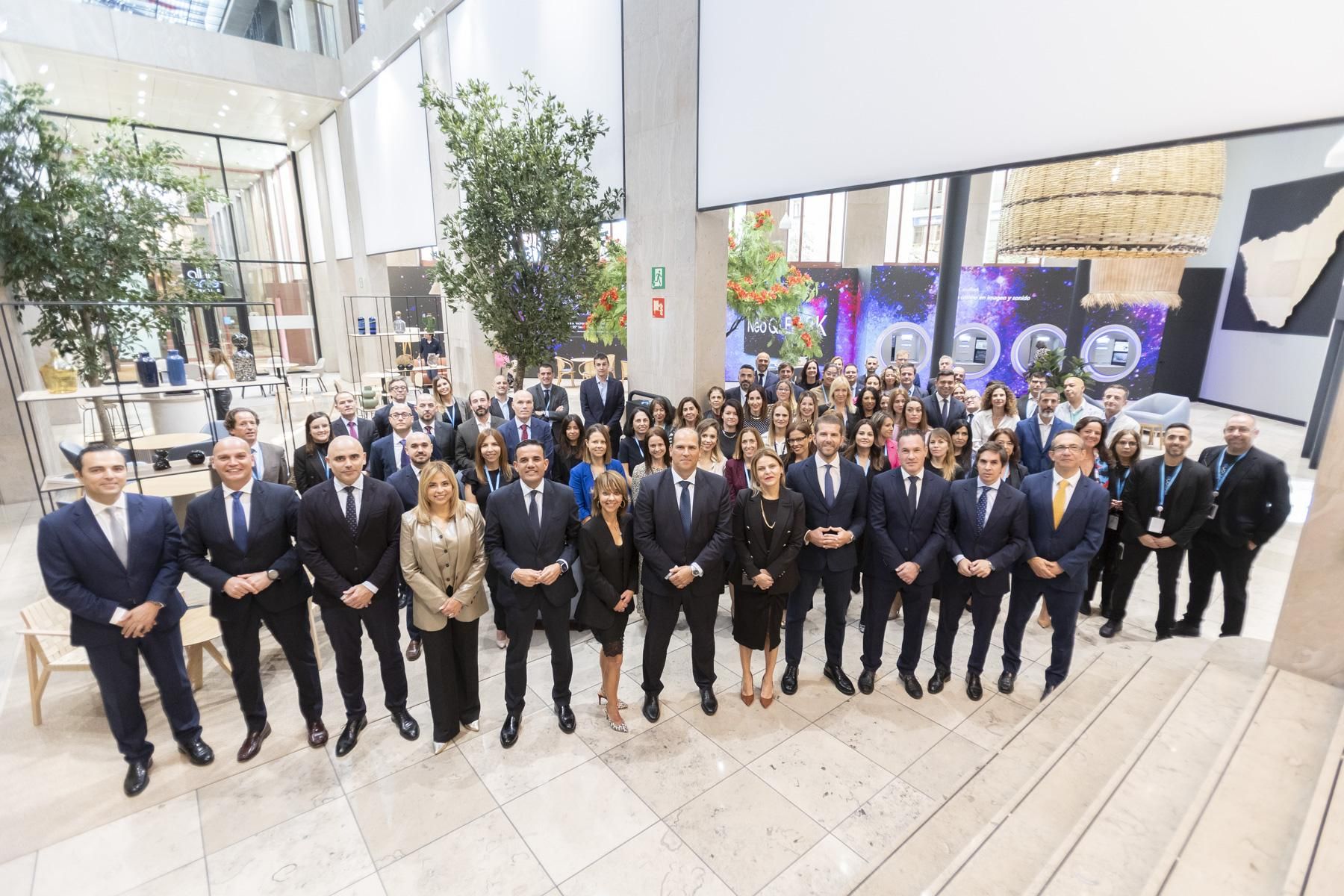 Equipo de 'all  in one' Tenerife de CaixaBank.