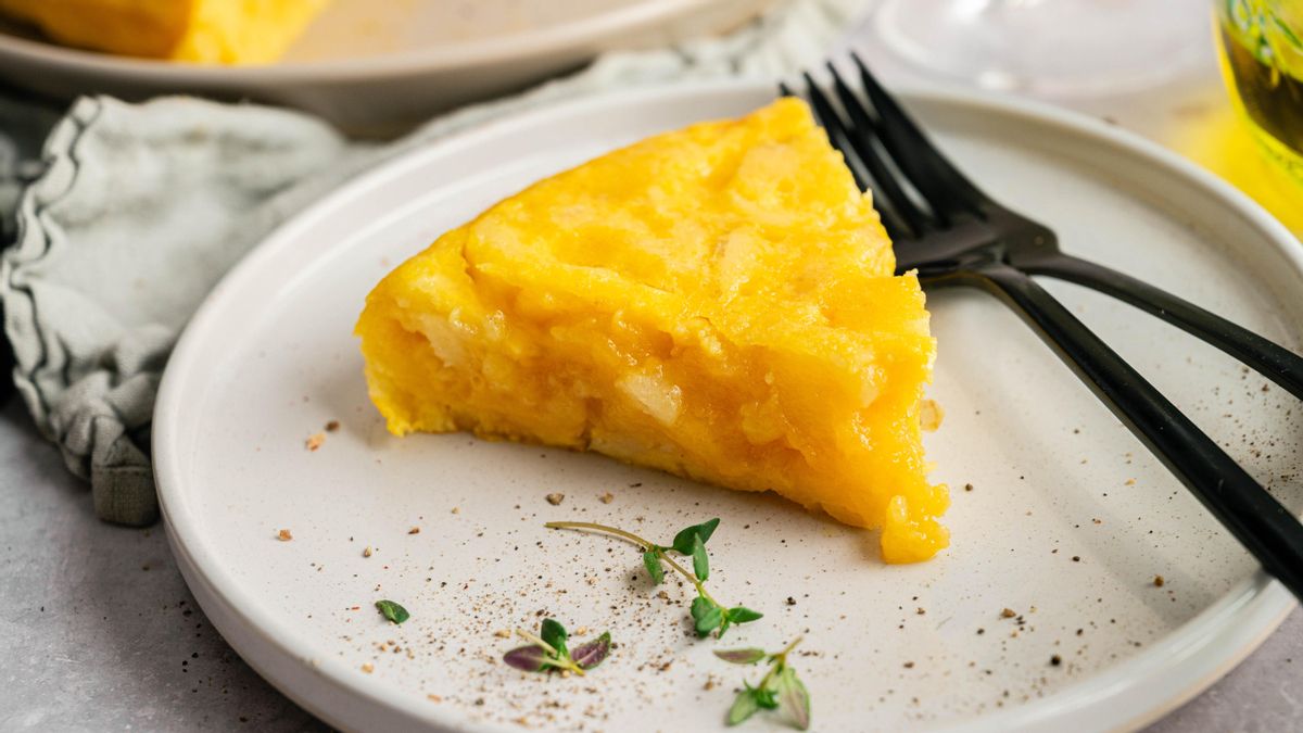 Interior de la tortilla de patata Barranquito