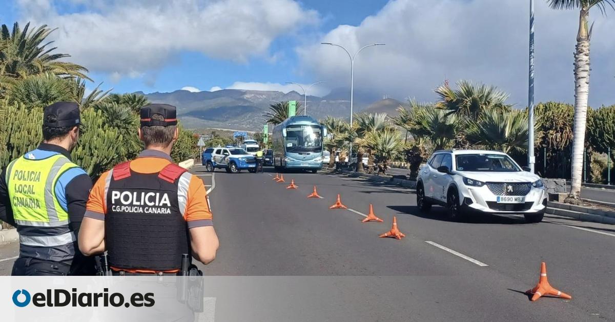 Denuncias por drogas y taxis pirata tras un control al transporte en el aeropuerto Tenerife Sur
