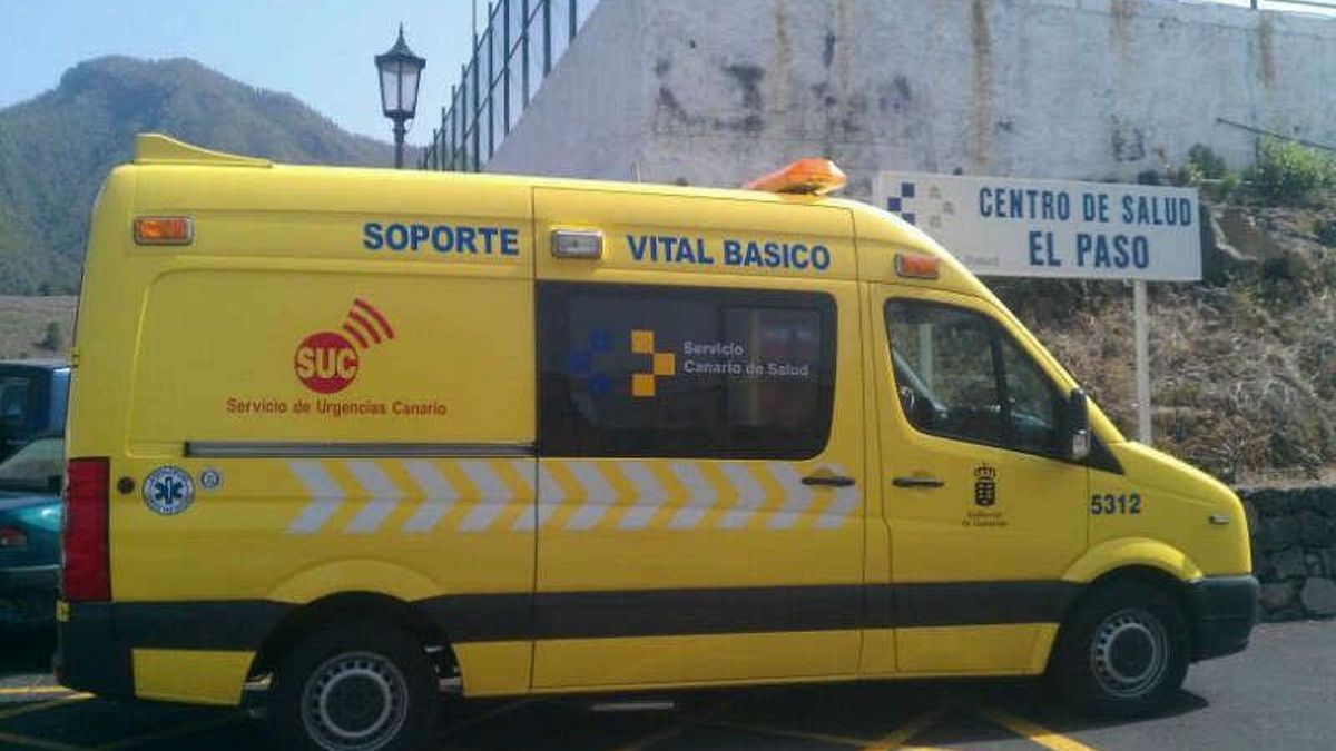 Imagen de archivo de una ambulancia del SUC en La Palma.