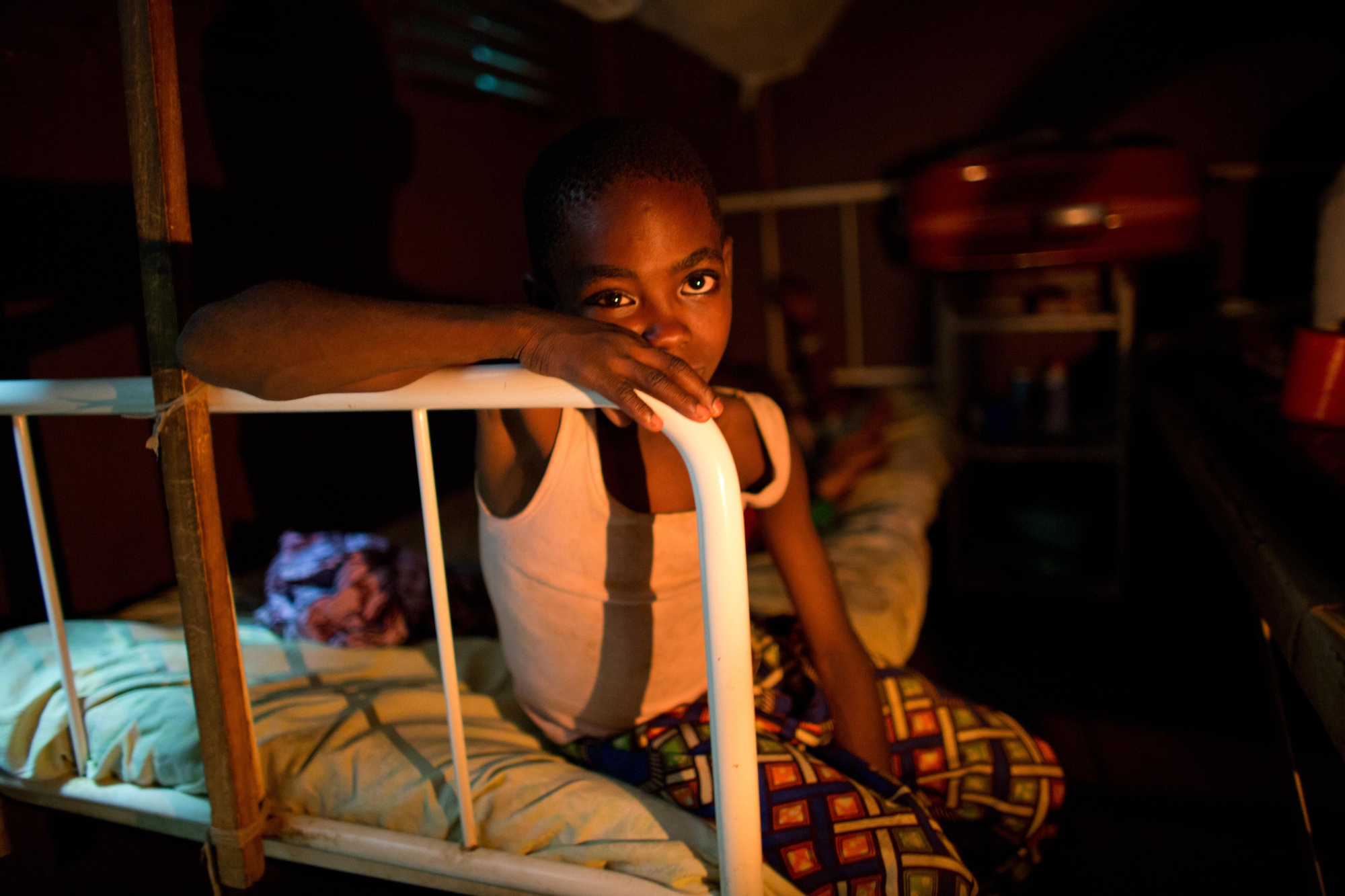 Unpaciente en el hospital de Batangafo. / Fotografía: Tom Koene