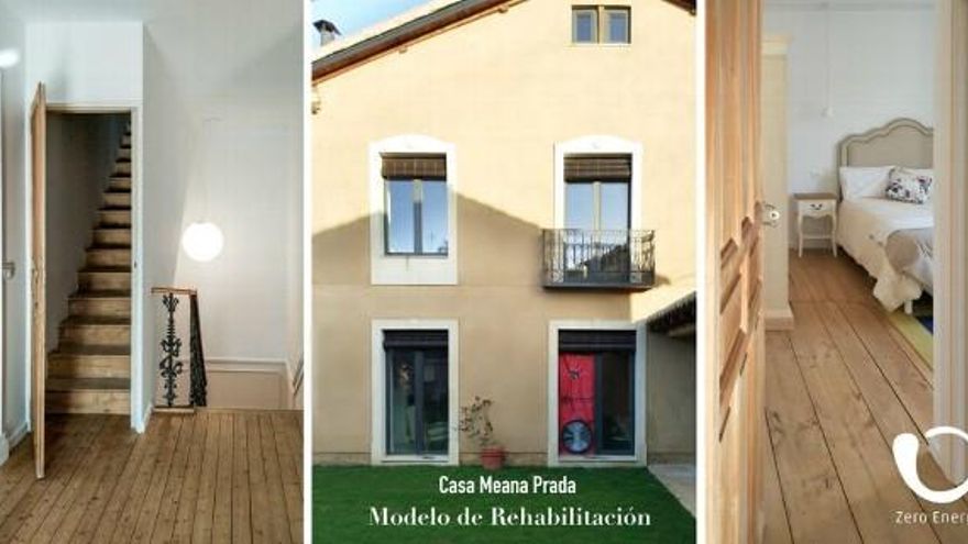 Detalles de la premiada rehabilitación de esta casa de principios del siglo XX en Mansilla Mayor. / @ohuidobro
