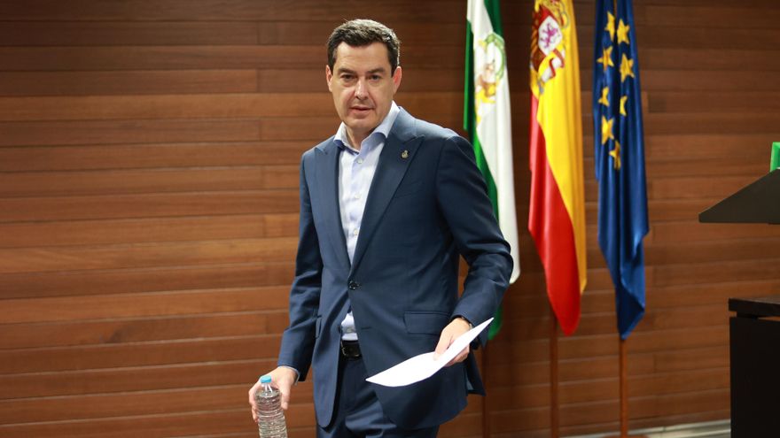 El presidente de la Junta de Andalucía, Juanma Moreno