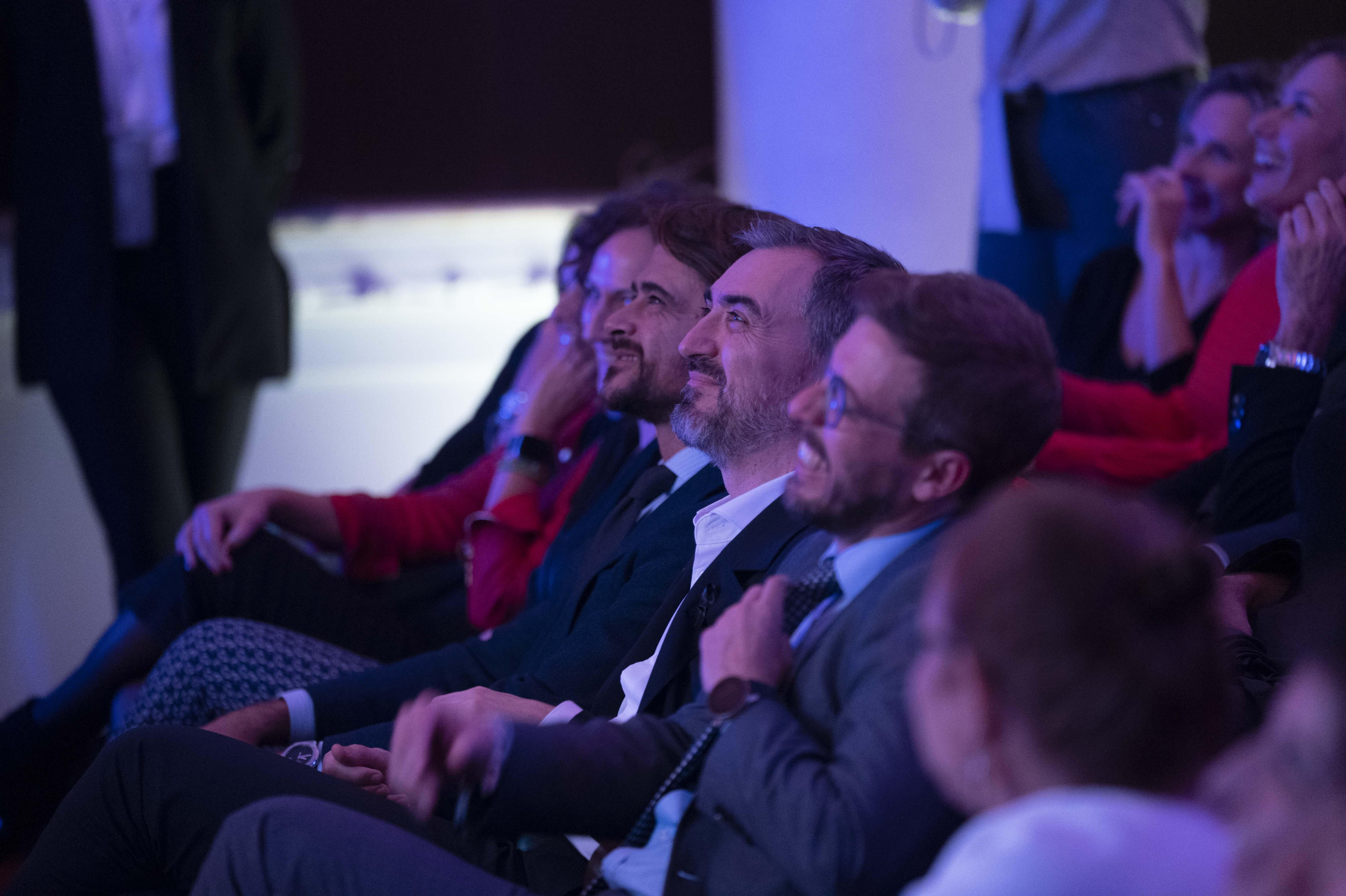 Primera fila del patio de butacas, durante la gala.