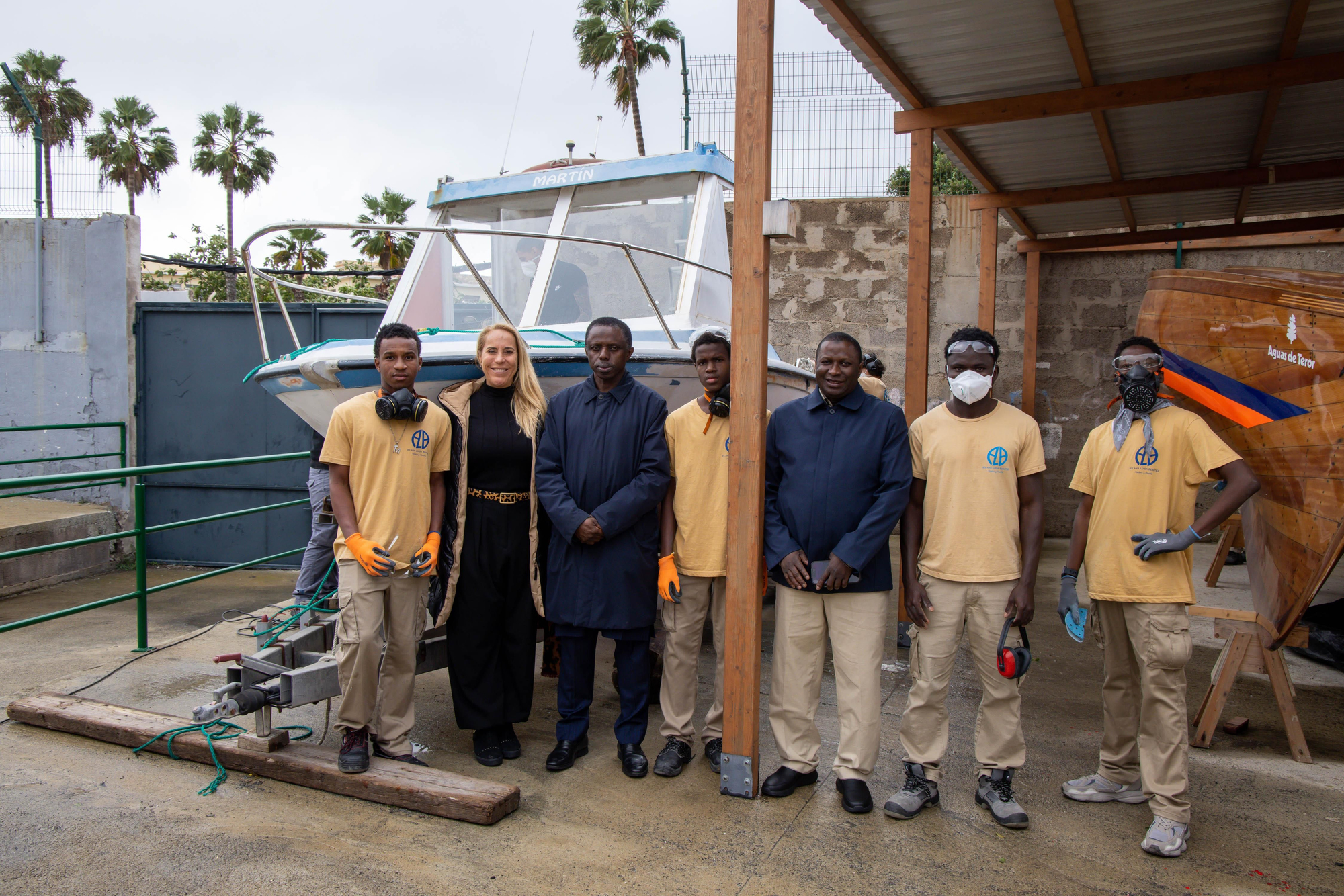 Visita de la directora general de Formación Profesional y Enseñanzas de Régimen Especial del Gobierno de Canarias, Carolina León, en los avances del proyecto.
