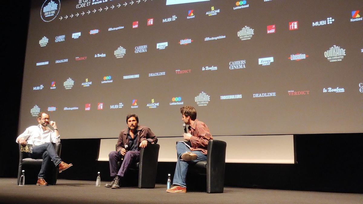 Lisandro Alonso durante la presentación en Cannes.