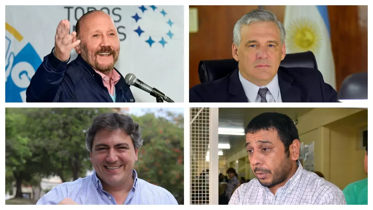 Los cuatro candidatos a la gobernación de la provincia de Formosa.