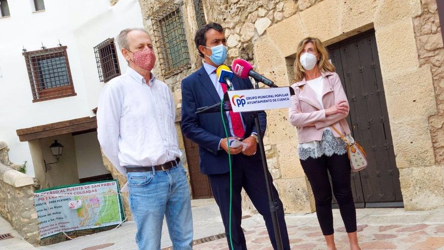 El PP acusa al alcalde de Cuenca de "ignorar y ocultar" un informe que alertaba del riesgo de derrumbe en la calle Canónigos