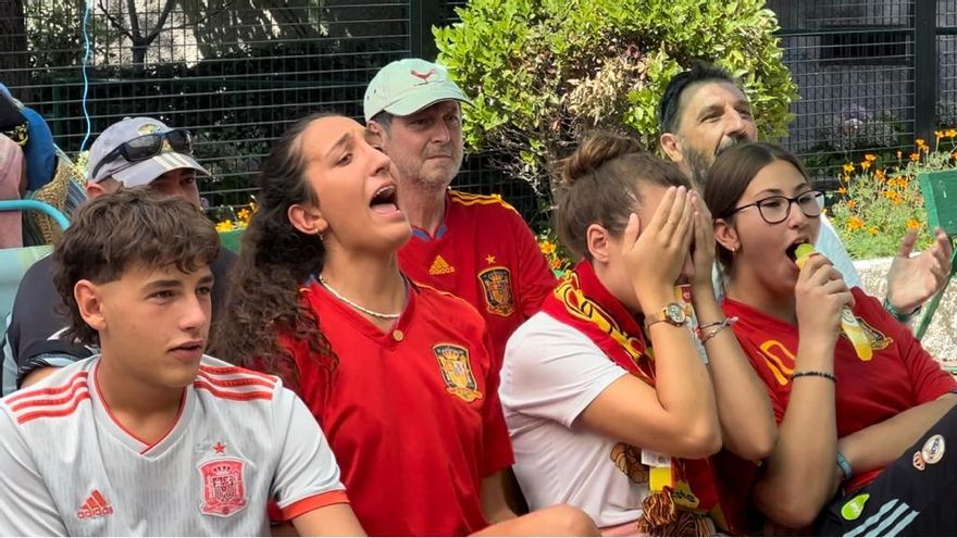 Marina durante el tiro del penalti