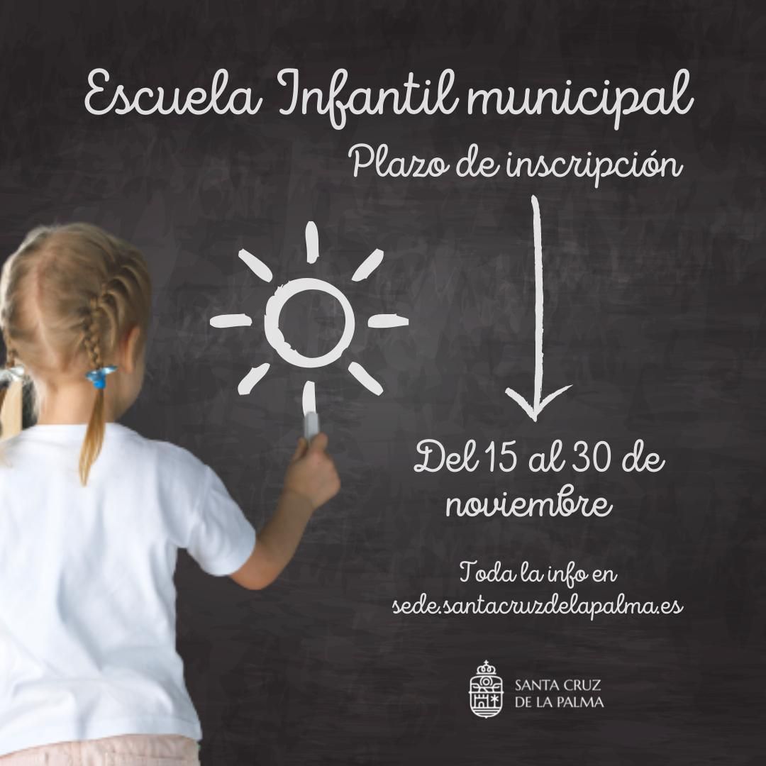 Cartel del plazo de inscripción.