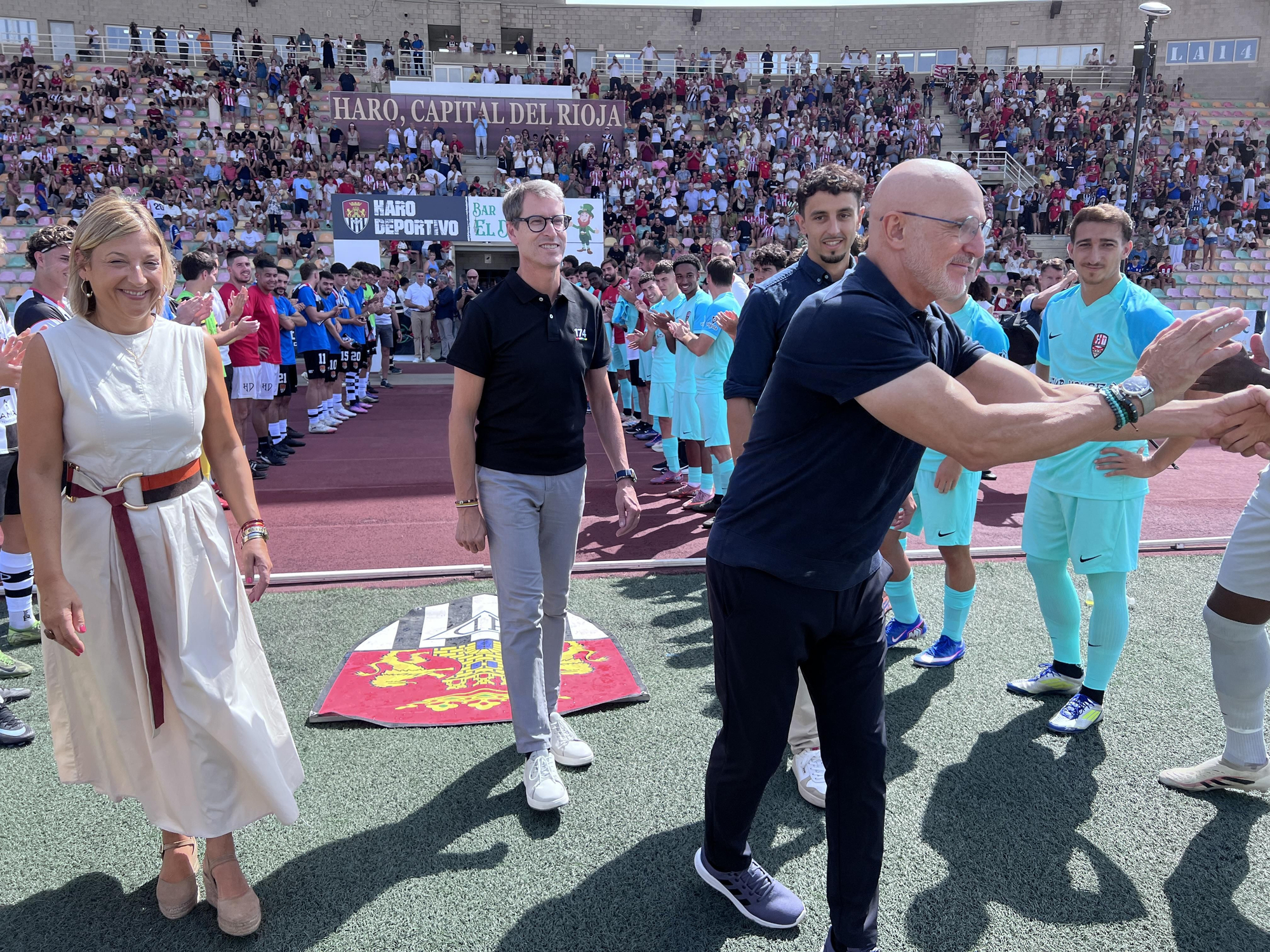 Homenaje al seleccionador Luis de la Fuente en Haro tras la victoria en el Mundial de fútbol