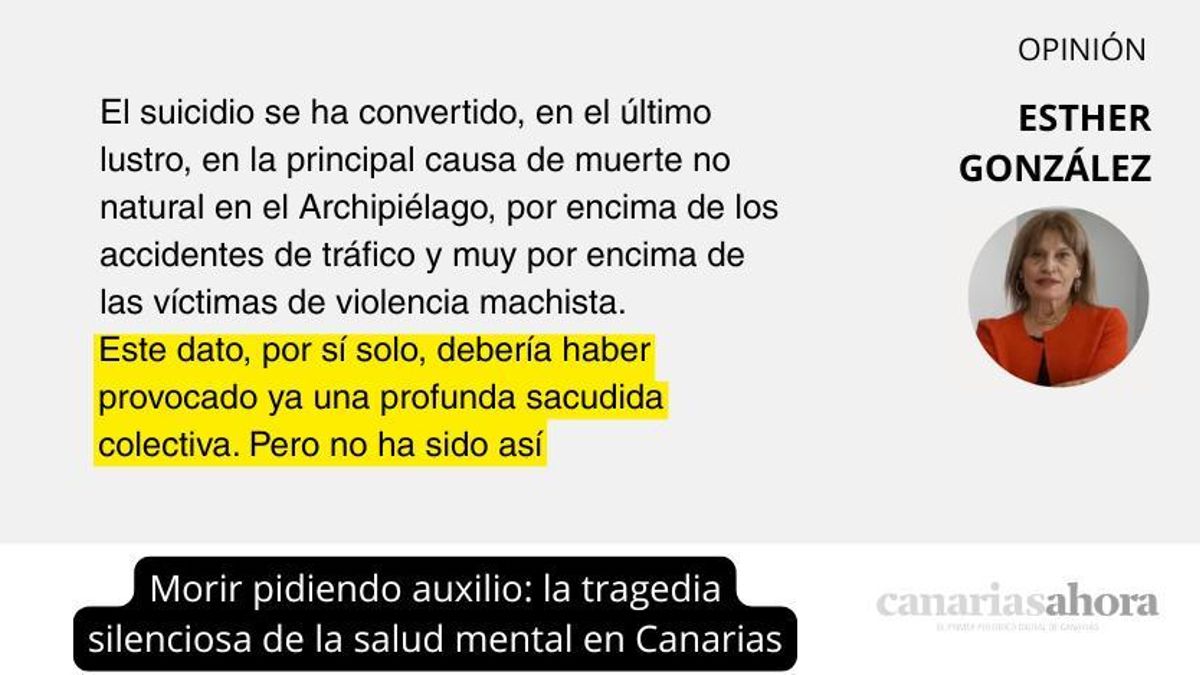 Morir pidiendo auxilio: la tragedia silenciosa de la salud mental en Canarias