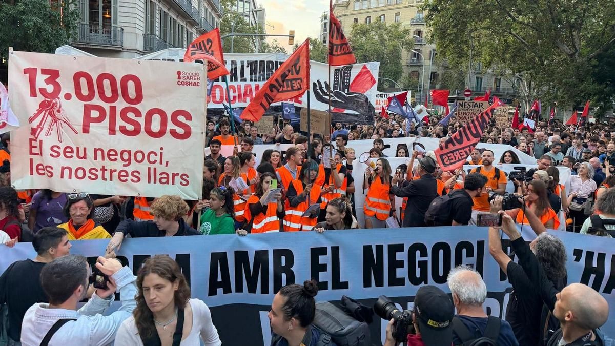 El Sindicato de Inquilinas llama en Barcelona a una huelga general en noviembre: "El Gobierno ha arrastrado los pies"