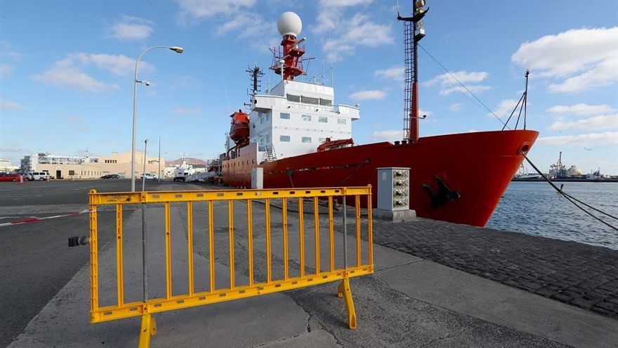 El Hespérides, en la Base Naval de Las Palmas de Gran Canaria