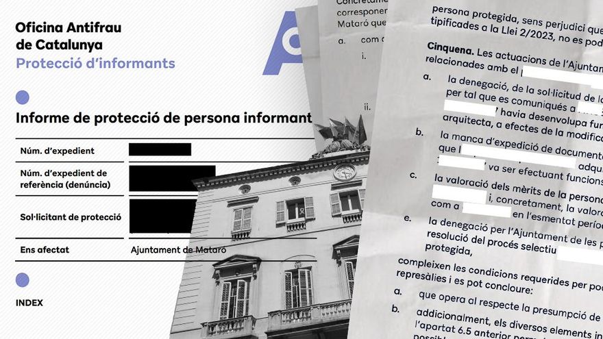 Antifrau expedienta al Ayuntamiento de Mataró por “represalias” a una trabajadora que denunció irregularidades