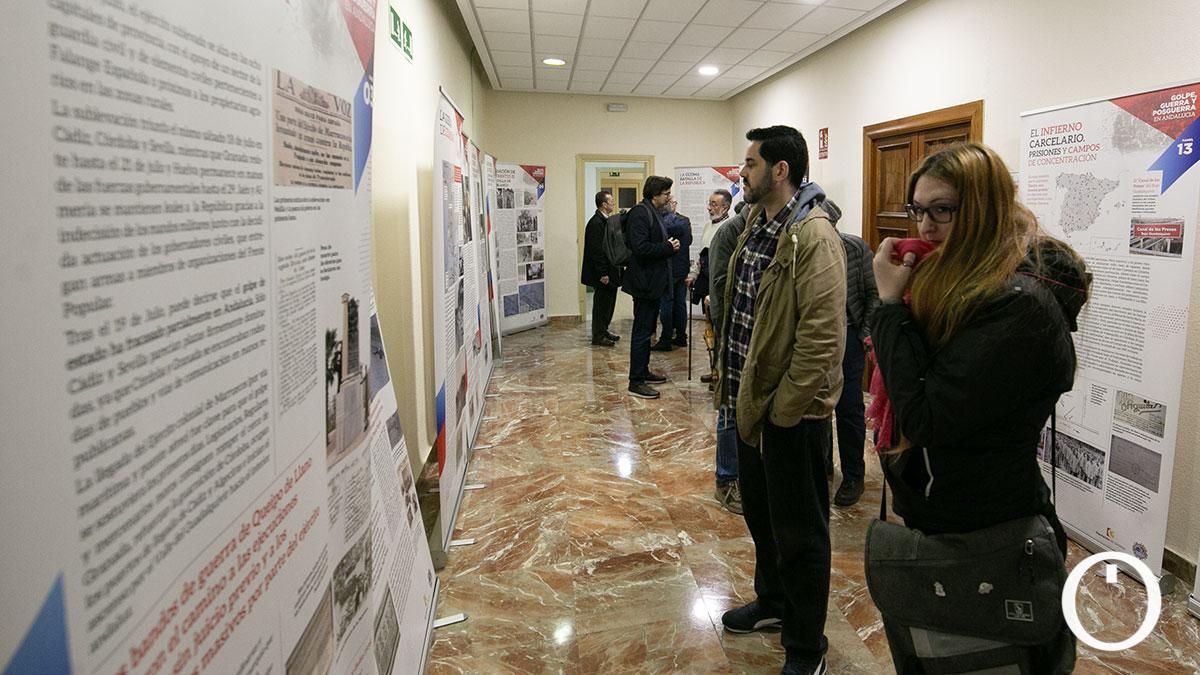 CCOO y el Foro de la Memoria inauguran la exposición 'Golpe, guerra y posguerra en Andalucía'