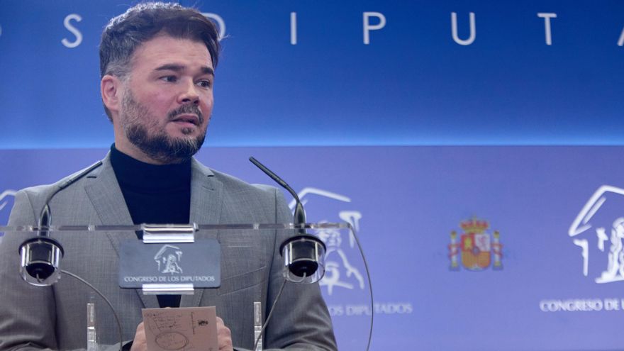 El portavoz de ERC en el Congreso, Gabriel Rufián.