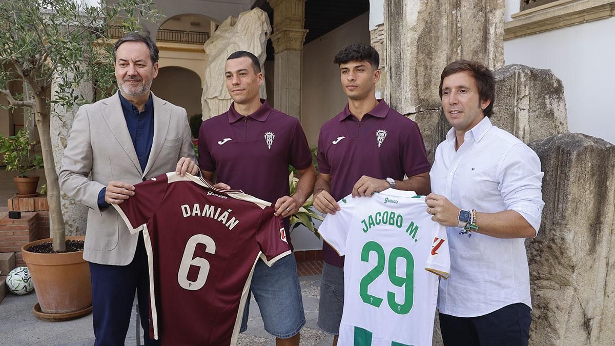 Presentación de Damián Cáceres y Jacobo Martí como nuevos jugadores del Córdoba CF en el Museo Arqueológico