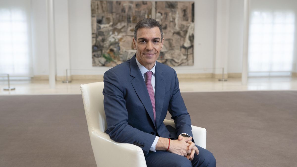 Pedro Sánchez, este martes, en la Moncloa.