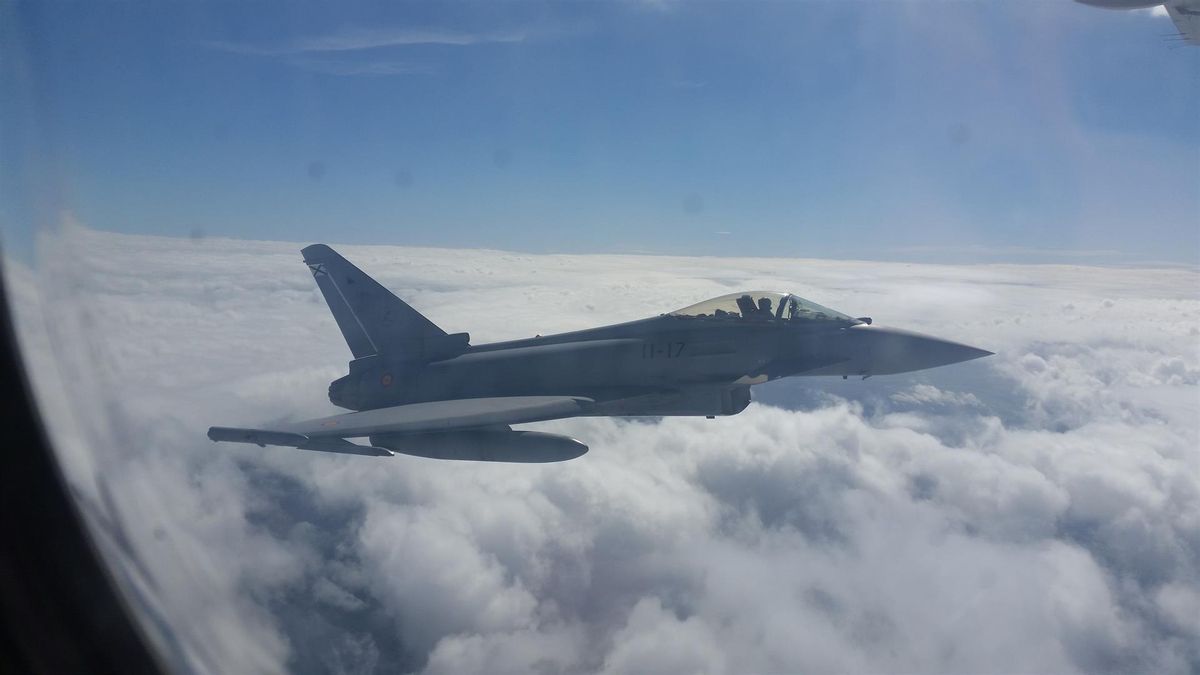 Avión de combate Eurofighter.