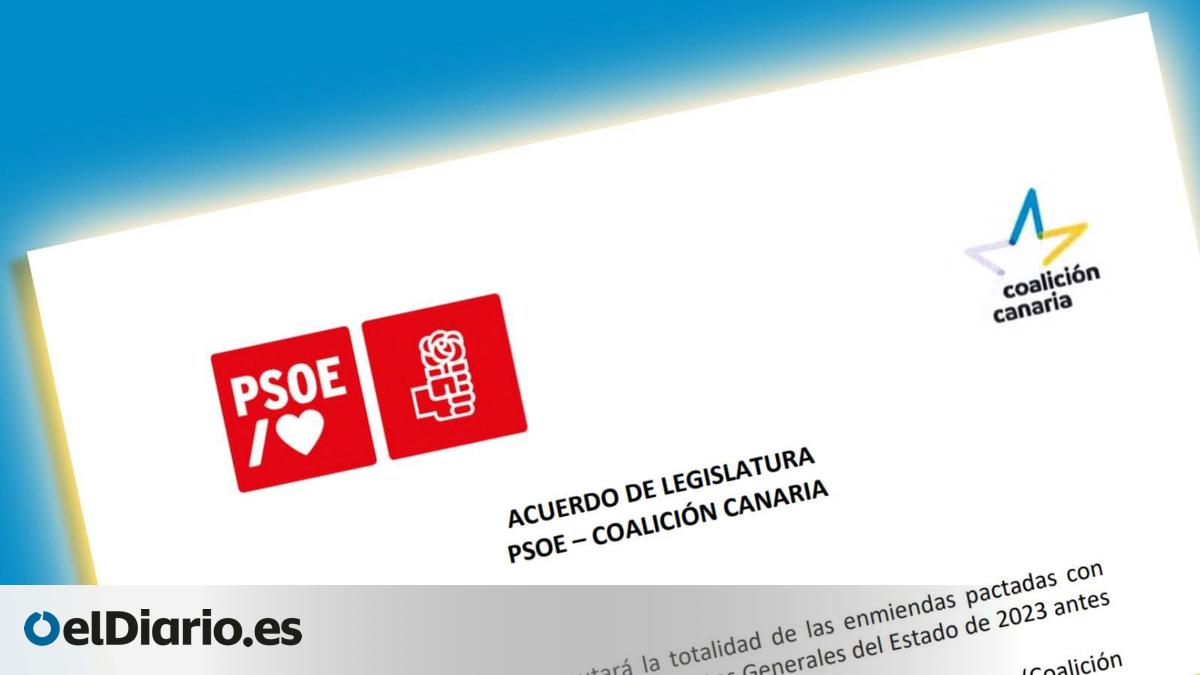 DOCUMENTO | Lee el acuerdo firmado por PSOE y Coalición Canaria para la ...