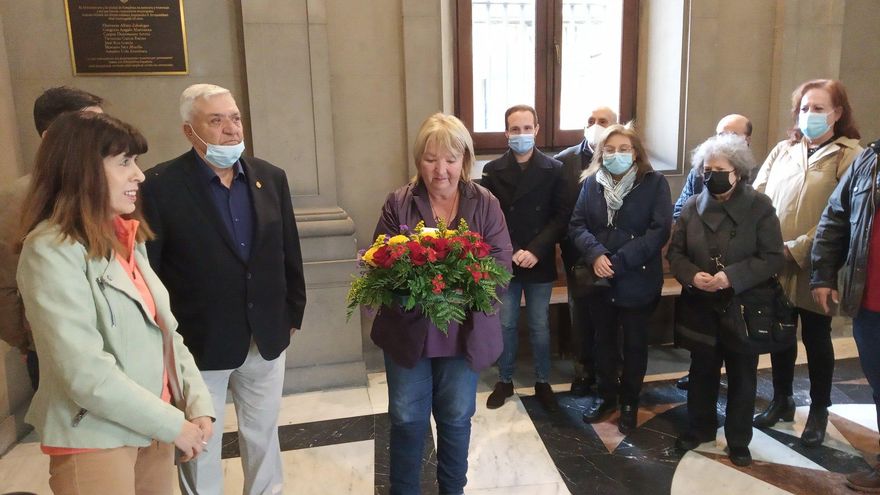 Homenaje en Pamplona al Ayuntamiento republicano represaliado tras el golpe de Estado de 1936