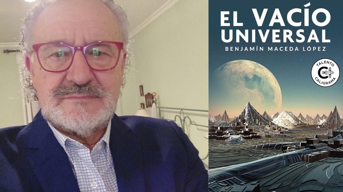 Benjamín Maceda junto a su libro ‘El vacío universal’.