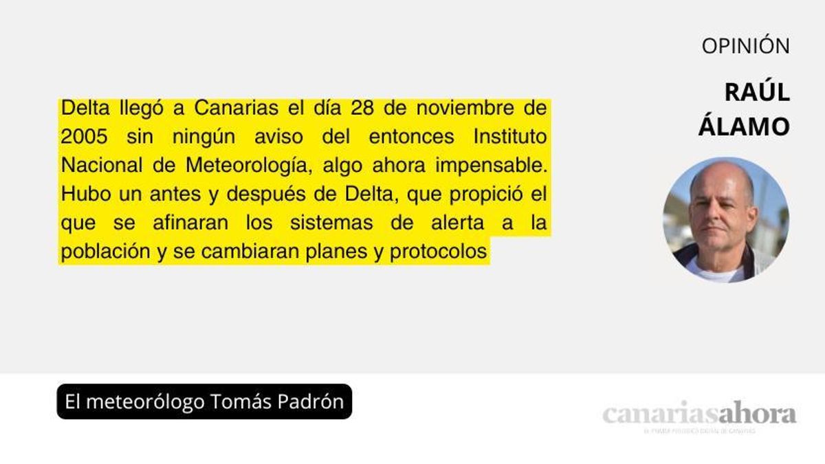 El meteorólogo Tomás Padrón