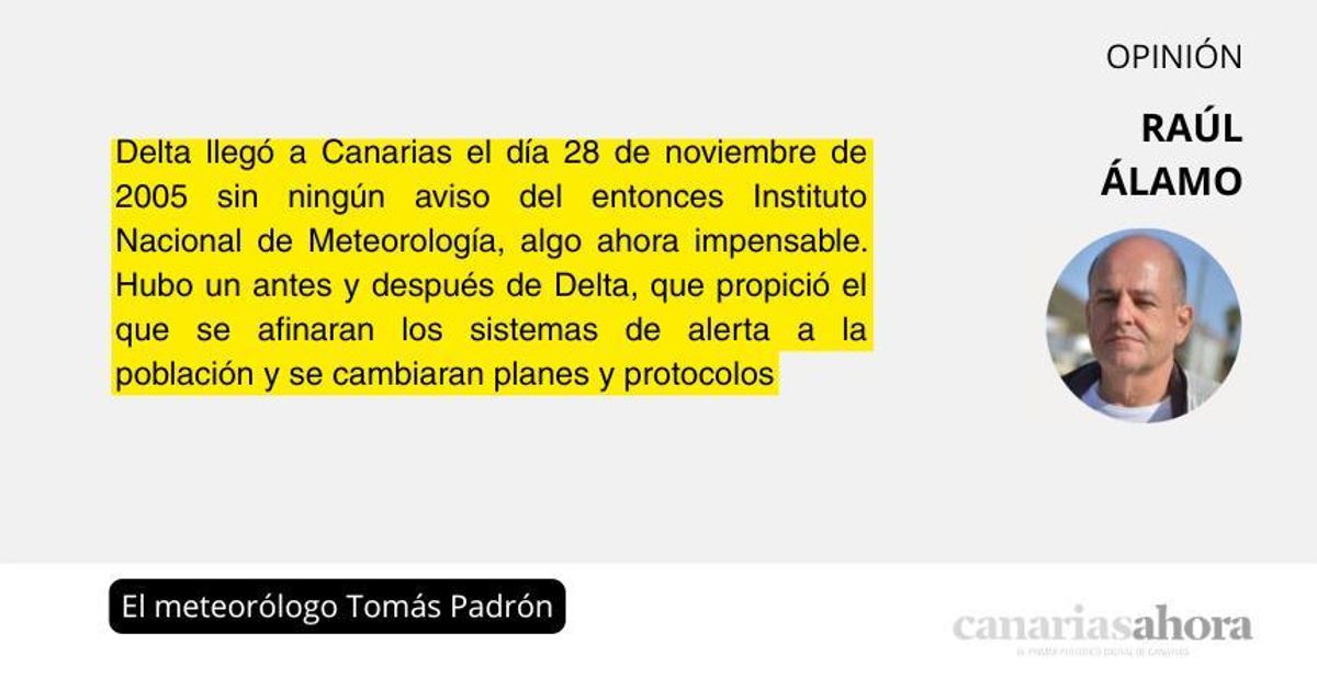 El meteorólogo Tomás Padrón