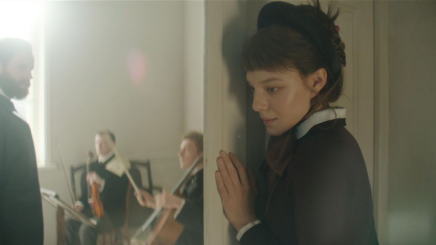 Antonina Miliukova, mujer del músico y protagonista de esta personal película