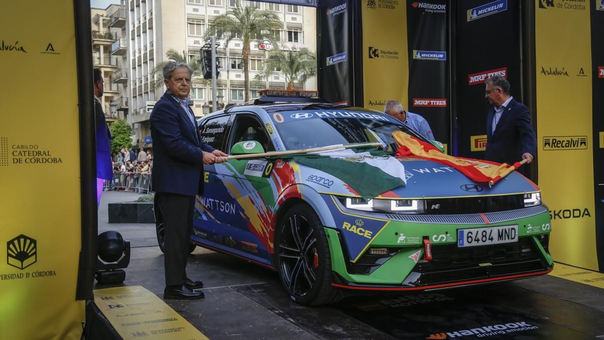Ceremonia de salida del Rally Sierra Morena 2026