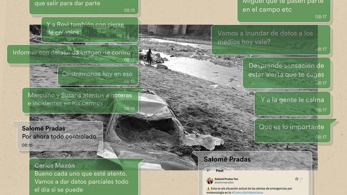 Lee aquí todos los mensajes del grupo de Whatsapp del Gobierno de Mazón el día de la dana