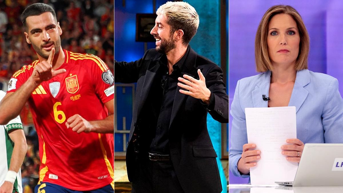 Mikel Merino en el España Bulgaria, David Broncano en 'La Revuelta' y Silvia Intxaurrondo en 'La hora de La 1' de RTVE