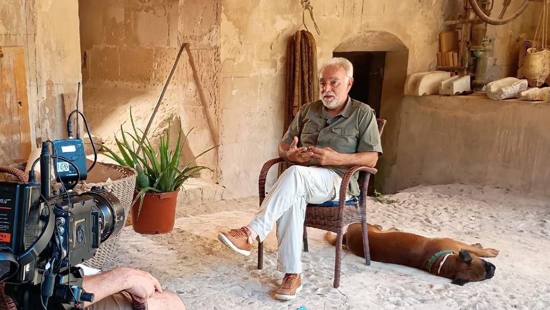 Miquel Ramis, durante la grabación del documental 'Sobrevivir al descalabro'