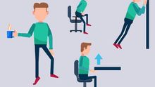 10 ejercicios que puedes hacer en la oficina sin que se note